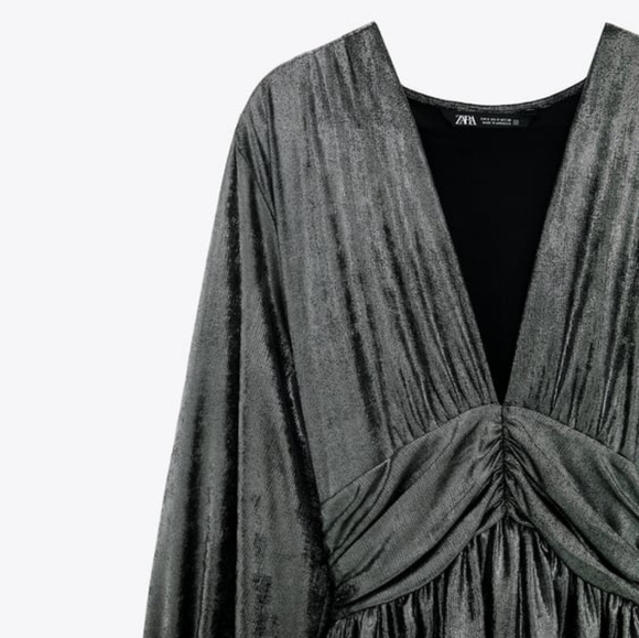 NWT ZARA | Ruffled Mini Dress - Picture 6 of 8